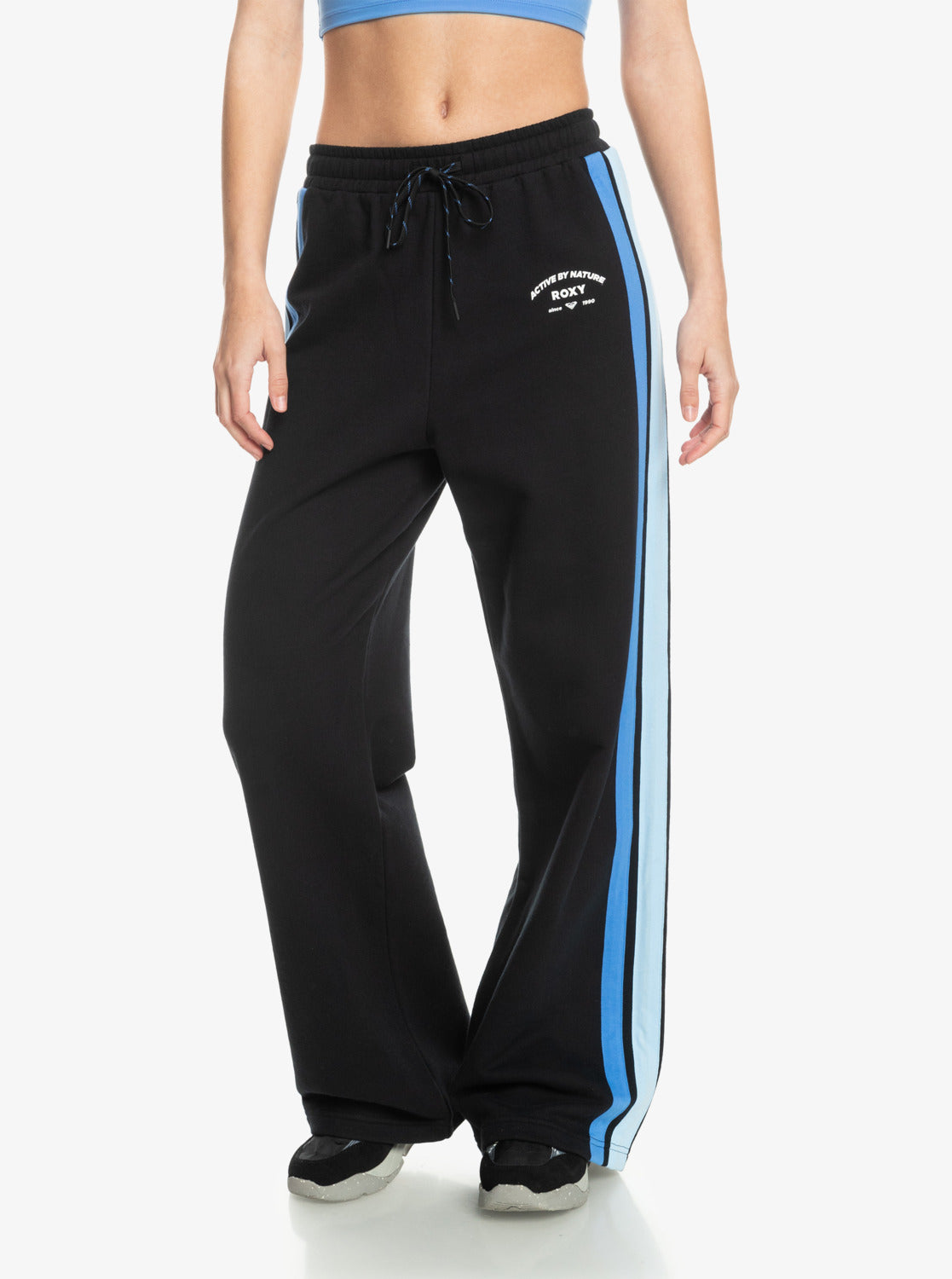 Plus Size Sports Pants Women's Plus Solid Elastic Drawstring - Temu